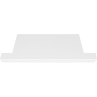 Shower Niche Shelf Pure White Stone Tile Notched Wing Edges 